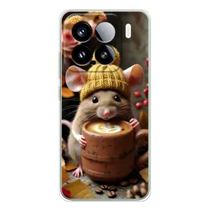 Друкований чохол 'Звірята з кавою' для Xiaomi Civi 5Pro (Мишка з кавою)