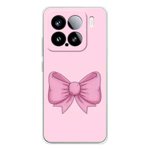 Чехол банты для Xiaomi Civi 5Pro (Розовый бантик)