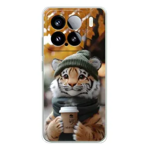 Друкований чохол 'Звірята з кавою' для Xiaomi Civi 5Pro (Тигр з кавою)