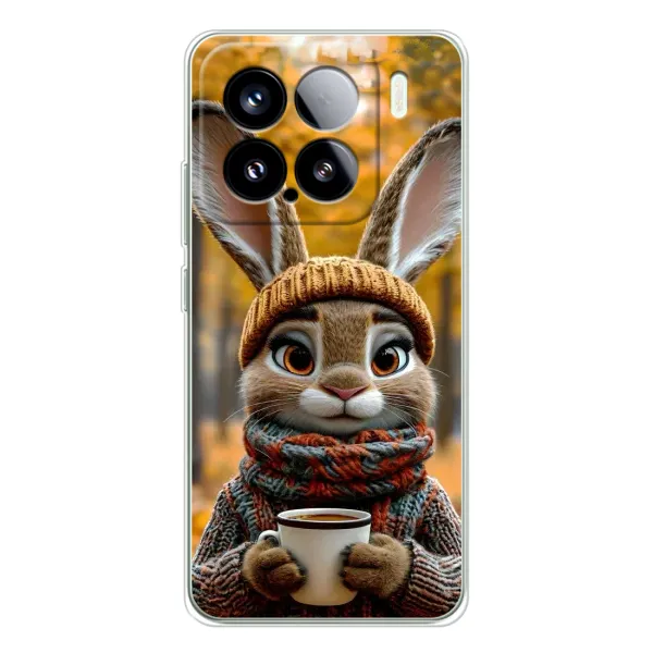 Чехол с рисунком «Зайчик с кофе» для Xiaomi Civi 5Pro Чехол с рисунком «Зайчик с кофе» для Xiaomi Civi 5Pro