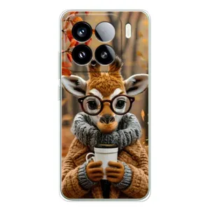Друкований чохол 'Звірята з кавою' для Xiaomi Civi 5Pro (Жираф з кавою)