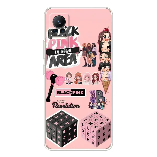 Чехол с рисунком «BLACK PINK коллаж» для Xiaomi Civi Чехол с рисунком «BLACK PINK коллаж» для Xiaomi Civi