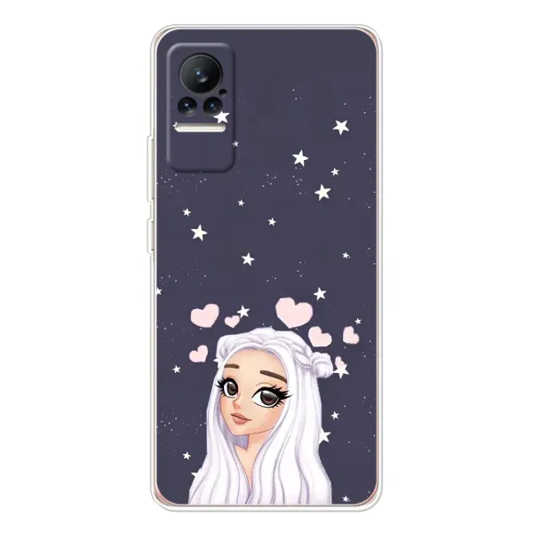 Чехол с рисунком «Девушка и сердечки» для Xiaomi Civi Чехол с рисунком «Девушка и сердечки» для Xiaomi Civi