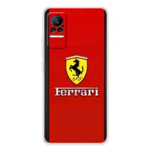Силиконовый бампер с картинкой машины на Xiaomi Civi (Ferrari Logo)