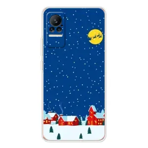 Силиконовый бампер на рождество для Xiaomi Civi (Город в снегу)