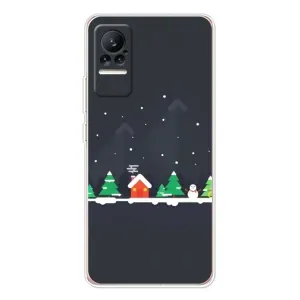 Силиконовый бампер на рождество для Xiaomi Civi (Город зимний)