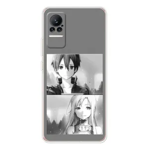 Чехол с персонажами АНИМЕ на Xiaomi Civi (Кирито-Асуна)