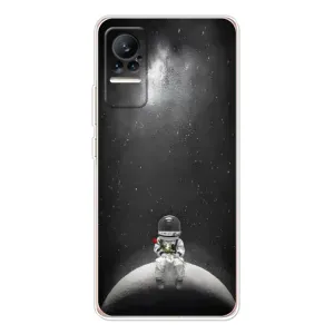 Силиконовый Чехол с принтом "Космонавты" на Xiaomi Civi (Космонавт романтик)