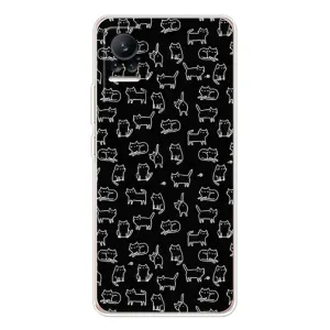 Чохол на тематику: Коти для Xiaomi Civi (Котики на чорному)