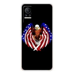 Чехол Флаг USA для Xiaomi Civi (Крылья США)