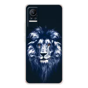 Чехол с картинкой на Xiaomi Civi (Лев - синий)