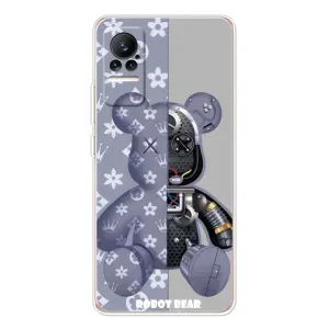 Силиконовый чехол для Xiaomi Civi (Медведь Louis Vuitton)