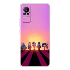 Силіконовый Чохол на Xiaomi Civi з картинкою Brawl Stars (Персонажі на заході сонця)