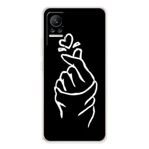 Чехлы (Знак сердечка) на Xiaomi Civi (Сердце на черном)
