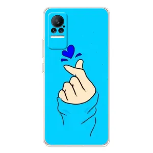 Чехлы (Знак сердечка) на Xiaomi Civi (Сердце на синем)