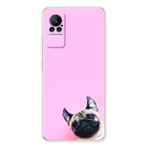 Бампер для Xiaomi Civi з картинкою "Песики" (Собака на рожевому)