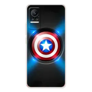 Чехол с Щитом Капитана Америки на Xiaomi Civi (Яркий Щит Капитана)