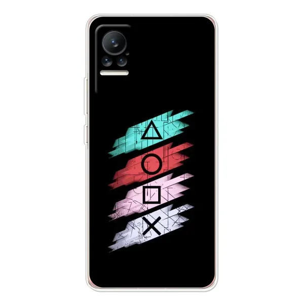 Чехол с рисунком «Значки Sony» для Xiaomi Civi Чехол с рисунком «Значки Sony» для Xiaomi Civi