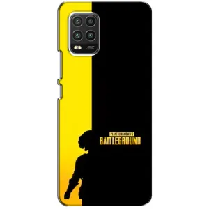 Чохол (TPU) з картинкою "Лого Пабг" на Сяомі Мі 10 Лайт (Battlegrounds)