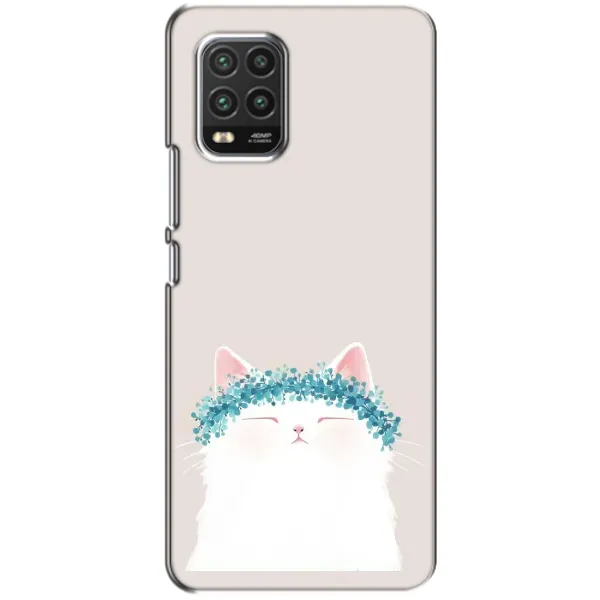 Чехол с рисунком «Белый котик» для Xiaomi Mi 10 Lite Чехол с рисунком «Белый котик» для Xiaomi Mi 10 Lite