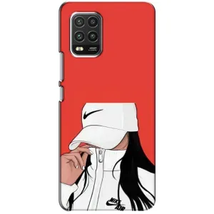 Силиконовый Чехол на Xiaomi Mi 10 Lite с картинкой Стильных Девушек (Девушка Nike)