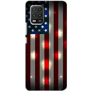 Чехол Флаг USA для Xiaomi Mi 10 Lite (Флаг США 2)