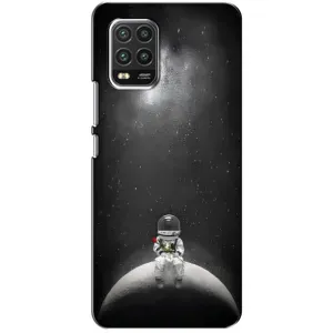 Силиконовый Чехол с принтом "Космонавты" на Xiaomi Mi 10 Lite (Космонавт романтик)