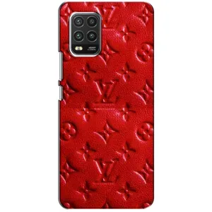 Текстурний Чохол Louis Vuitton для Сяомі Мі 10 Лайт (Червоний ЛВ)