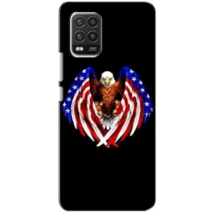Чехол Флаг USA для Xiaomi Mi 10 Lite (Крылья США)