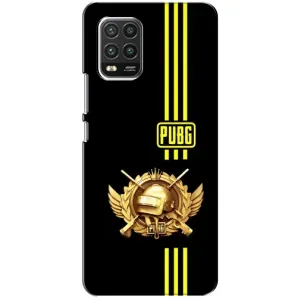 Чохол (TPU) з картинкою "Лого Пабг" на Сяомі Мі 10 Лайт (Логотип PUPG)