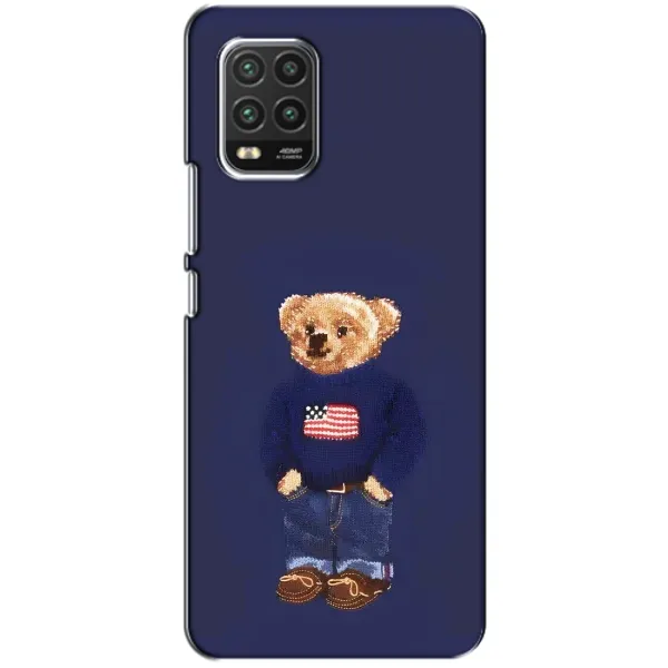Чехол с рисунком «Мишка USA» для Xiaomi Mi 10 Lite Чехол с рисунком «Мишка USA» для Xiaomi Mi 10 Lite