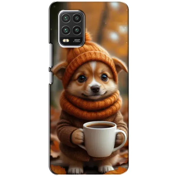Чехол с рисунком «Собачка с кофе» для Xiaomi Mi 10 Lite Чехол с рисунком «Собачка с кофе» для Xiaomi Mi 10 Lite