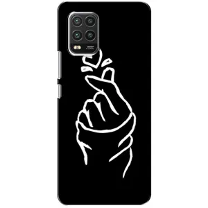 Чехлы (Знак сердечка) на Xiaomi Mi 10 Lite (Сердце на черном)