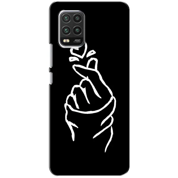 Чехол с рисунком «Сердце на черном» для Xiaomi Mi 10 Lite Чехол с рисунком «Сердце на черном» для Xiaomi Mi 10 Lite
