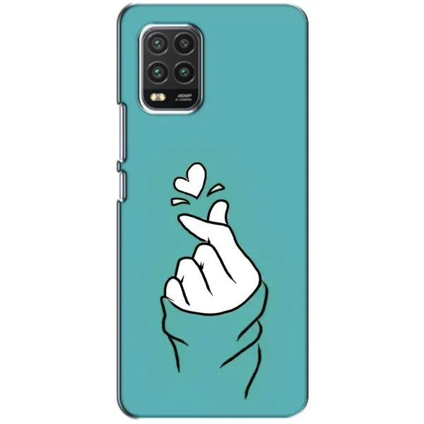 Чехол с рисунком «Сердечко на бирюзовом» для Xiaomi Mi 10 Lite Чехол с рисунком «Сердечко на бирюзовом» для Xiaomi Mi 10 Lite