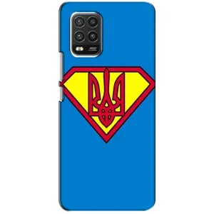 Чохол з картинкою (Патріотичний ГЕРБ) на Xiaomi Mi 10 Lite (Герб - супер герой)