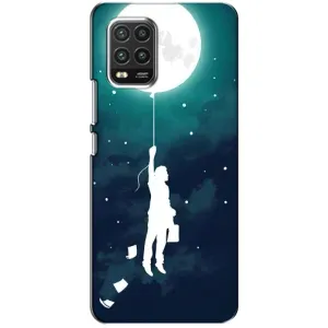 Чехол (ТПУ) с планетами на Xiaomi Mi 10 Lite (To The moon)