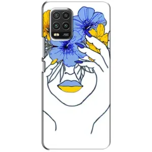 Чехол на Xiaomi Mi 10 Lite Украинский дизайн (Украинка на всю голову)
