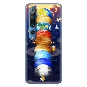 Чехол (ТПУ) с планетами на Xiaomi Mi 10 Pro (Арт планети)