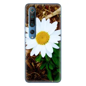 Чехол с ромашками на Xiaomi Mi 10 Pro (Белая ромашка)