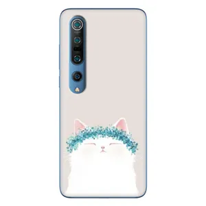 Чехол на тематику: Коты для Xiaomi Mi 10 Pro (Белый котик)
