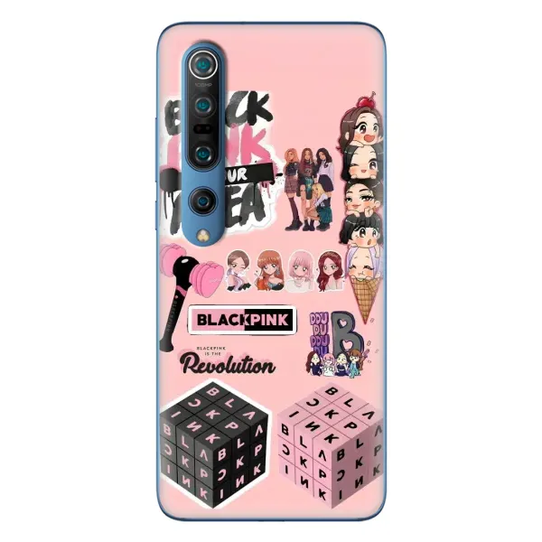 Чехол с рисунком «BLACK PINK коллаж» для Xiaomi Mi 10 Pro