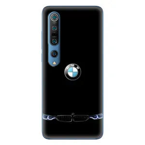 Силиконовый бампер с картинкой машины на Xiaomi Mi 10 Pro (Черный BMW)