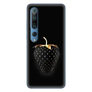 Чехол с изображением вкусной еды для Xiaomi Mi 10 Pro (Чёрная клубника)