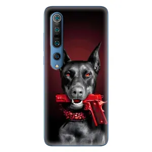 Чехол ДОБЕРМАН для Xiaomi Mi 10 Pro (Доберман злой)