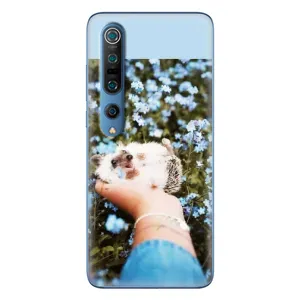 Чехлы с изображением разных животных для Xiaomi Mi 10 Pro (Ежик на руках)