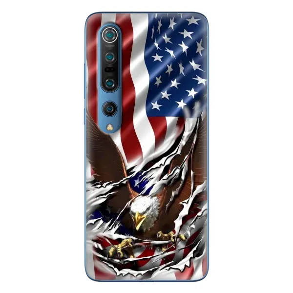 Чехол с рисунком «Флаг USA» для Xiaomi Mi 10 Pro