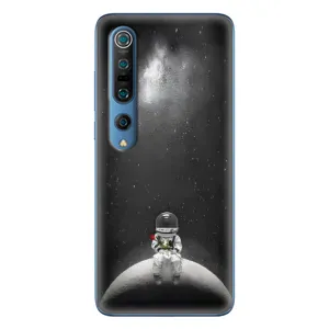 Силиконовый Чехол с принтом "Космонавты" на Xiaomi Mi 10 Pro (Космонавт романтик)