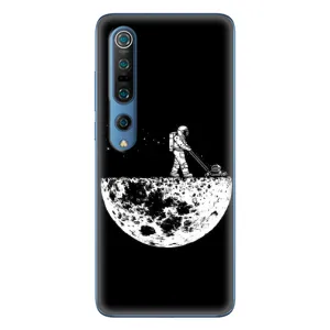 Силиконовый Чехол с принтом "Космонавты" на Xiaomi Mi 10 Pro (Космонавт)