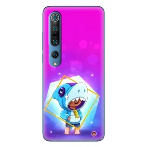 Чехол Бравл Старс для Xiaomi Mi 10 Pro (Леон в костюме Акулы)